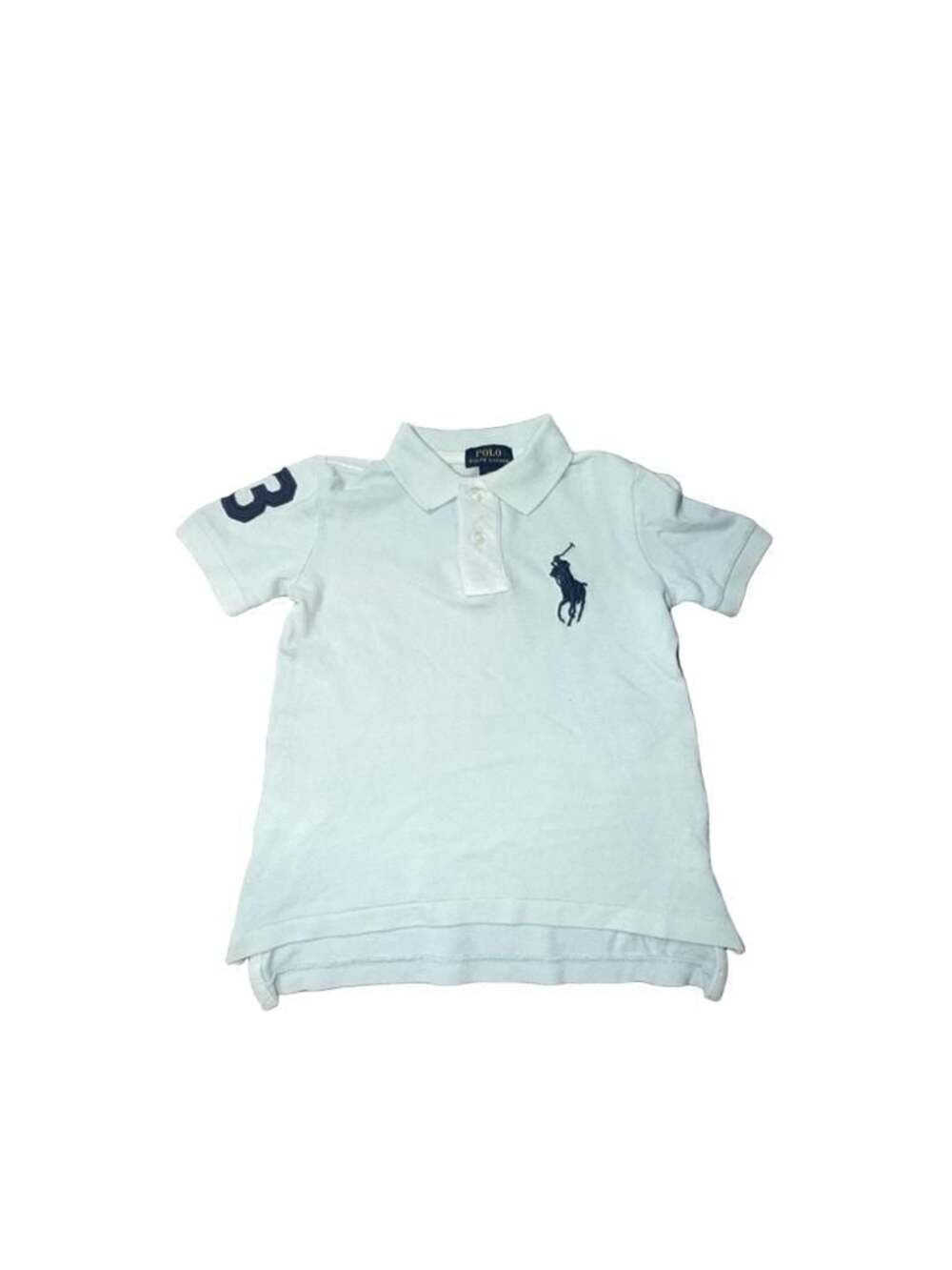 Polo Ralph Lauren Boys Big Pony Cotton Mesh Polo Shirt Size 4/4T Light Blue